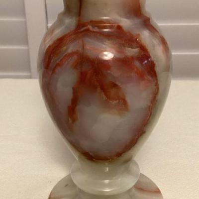 MMS217 Carved Onyx Stone Vase