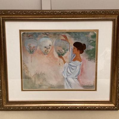 MMS040 Framed & Matted Diana Hansen-Young Picture 