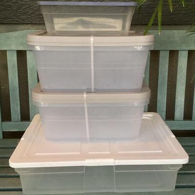 MMS108 Six Plastic Storage Bins