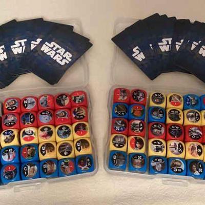 MMS231 Two Sets Of Star Wars Trading Cards & Dice