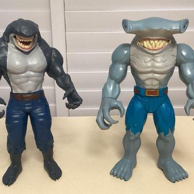 MMS246 Two Large DC Comics King Shark Posable Action Figures