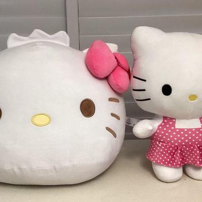 MMS228 Two Large Hello Kitty Plushies New