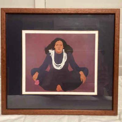 MMS205 Koa Framed Pegge Hopper Picture 