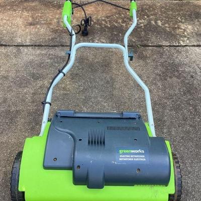 MMS003 Greenworks Electric Lawn Dethatcher 