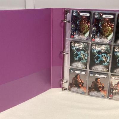 MMS215 Binder Full Of Over 320 Star Wars Trading Cards (B)