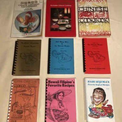 MMS167 Nine Vintage “Local Style” Cookbooks 