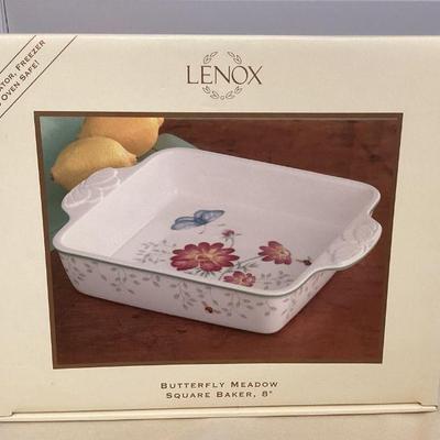 MMS176 Lenox Butterfly Meadow 8” Square Baker New