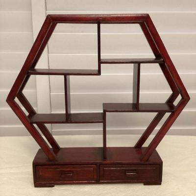 MMS206 Small Chinese Rosewood Curio Display Stand