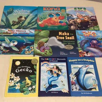 MMS120 Nine Children’s Hawaiian Hardcover Books 