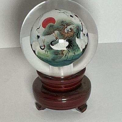 Chinese Reverse Painted Globe