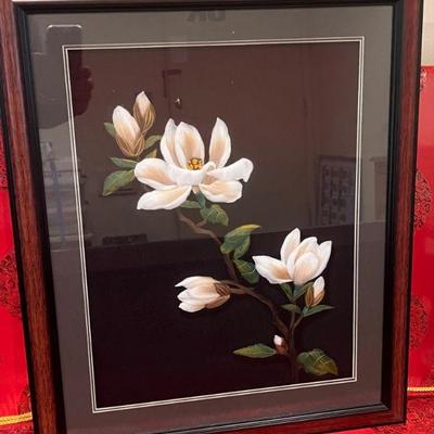 Chinese Straw/Silk art