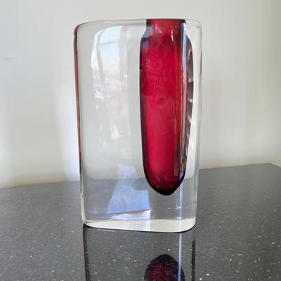 Murano glass vase