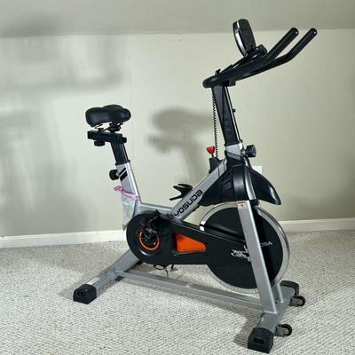 Yosuda Exercise Bike | Yosuda fitness bike. Model L-001A. Comes with operation manual. Dimensions: h. 49 x w. 23 x d. 42 in
