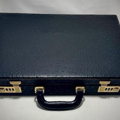 Vintage ostrich briefcase 