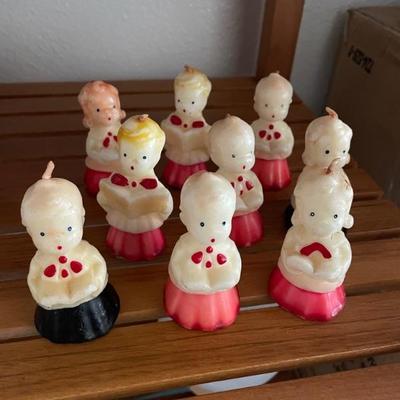 Vintage Christmas candles thank you