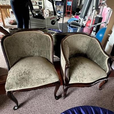 Antique Upholstered Children's Chairs