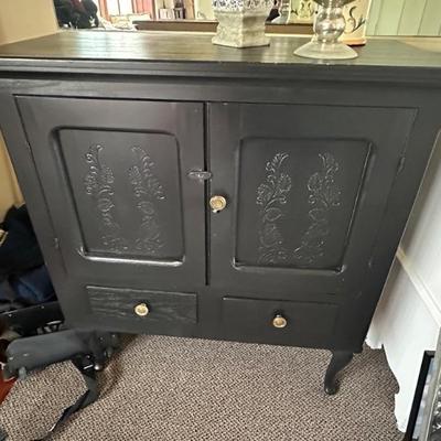 Vintage two door, two drawer, cabinet