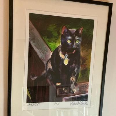 Robert McClintock "Tabasco" Signed Numbered Cat Print