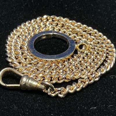 14k Gold Pocket Watch Chain (12 Inch) (14.7 Grams)