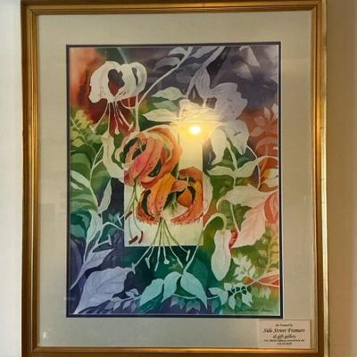 Jane Halliwell Greece Lily Watercolor