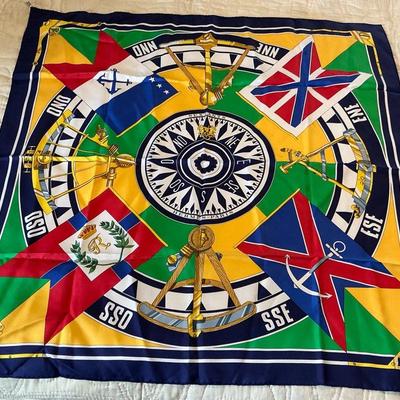 Hermes Sextant Silk Scarf