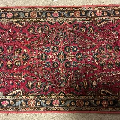Small Red Oriental Rug (B22)