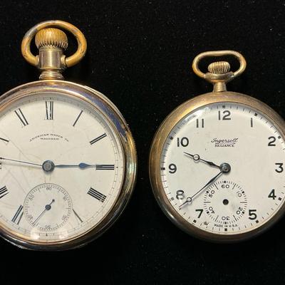 Two Pocket Watches - Waltham, Ingersoll 