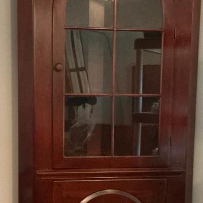 Cherry Wood Corner Cabinet
