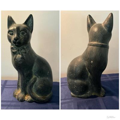 (2) Cast Iron Cats 11” 