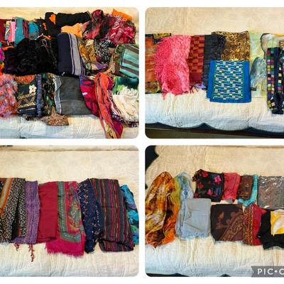Huge Lot of Scarves