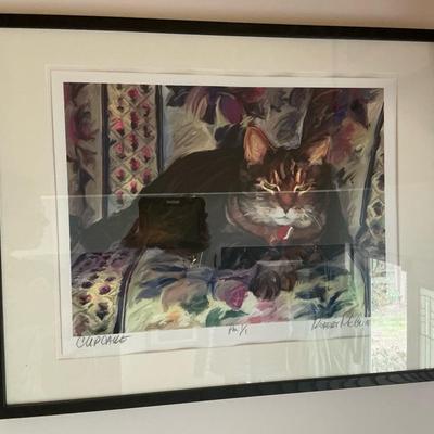 Robert McClintock "Cupcake" Signed Numbered Cat Print