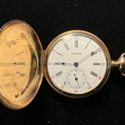 14k Gold Waltham Pocket Watch 