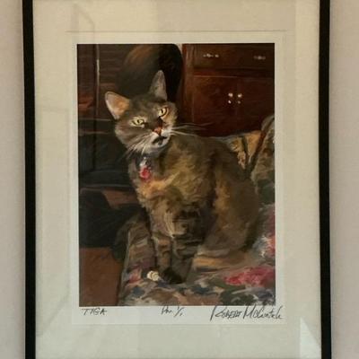 Robert McClintock "Tiga" Signed Numbered Cat Print