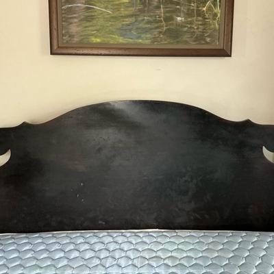 Dark Finish 4-Poster Full Bedframe
