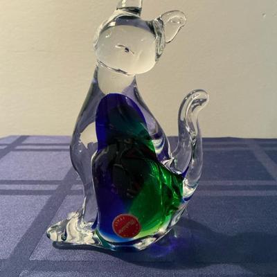 Murano Blown Glass Cat 