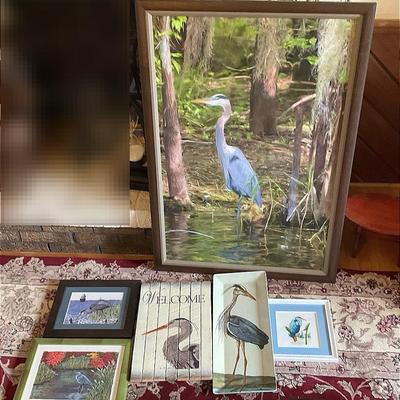Mixed Lot Of Heron / Crane Bird Items