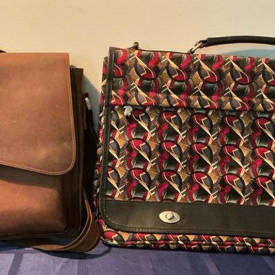 J. Garcia Briefcase And Leather Jack & Chris Messenger Bag 
