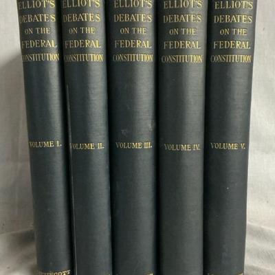 Elliot's Debates on the Federal Constitution Book Set