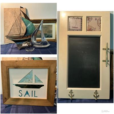 Lovely Sailing Theme Nautical Decor Lot 