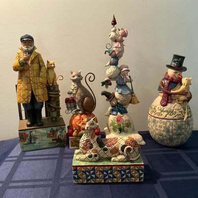 Jim Shore Cat Related Figurines 