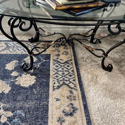 Glass top table