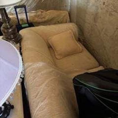 Cream colored couch