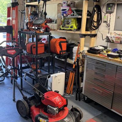 LOTS OF TOOLS, SELF PROPELLED MOWER