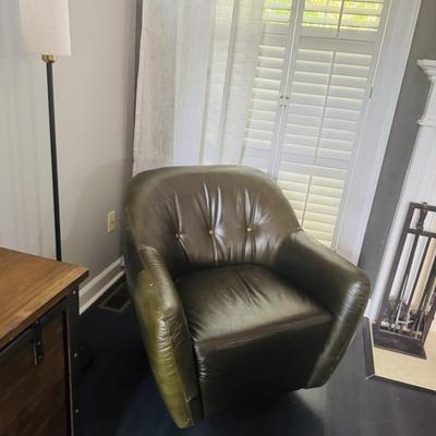 leather swivel chair