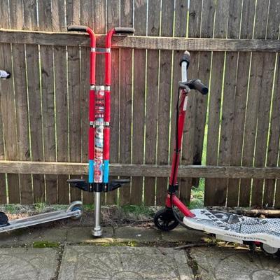 Scooters And Pogo Stick