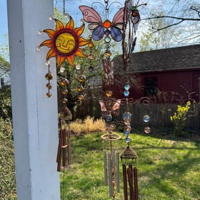 Group Of Three Windchimes 