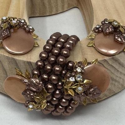 Costume Bracelet & Clip On Earring Set   ~c~