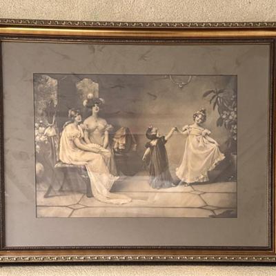 Framed Print Of A Painting Titled "When The Heart Is Young" By Maude Goodman, Created In 1893