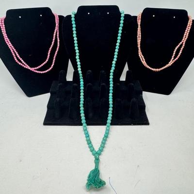 Stone Bead Necklaces. ~i~