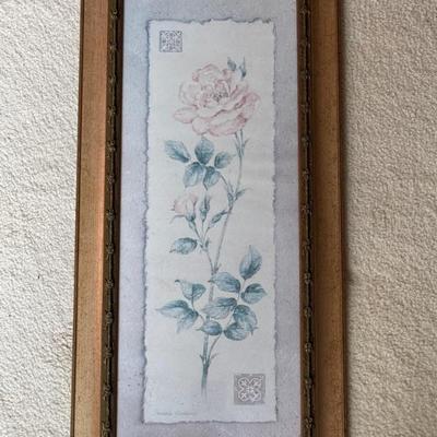 Framed Floral Art Print